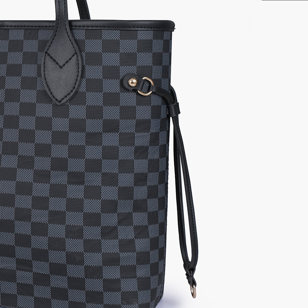 Checkerd Tote