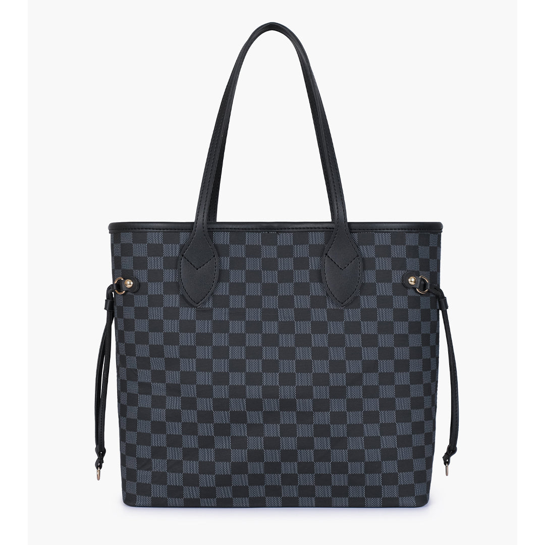 Checkerd Tote