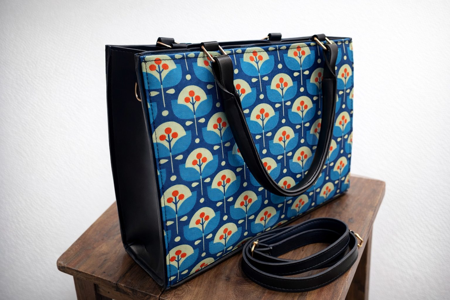 PRINTED CANVAS BAG N17