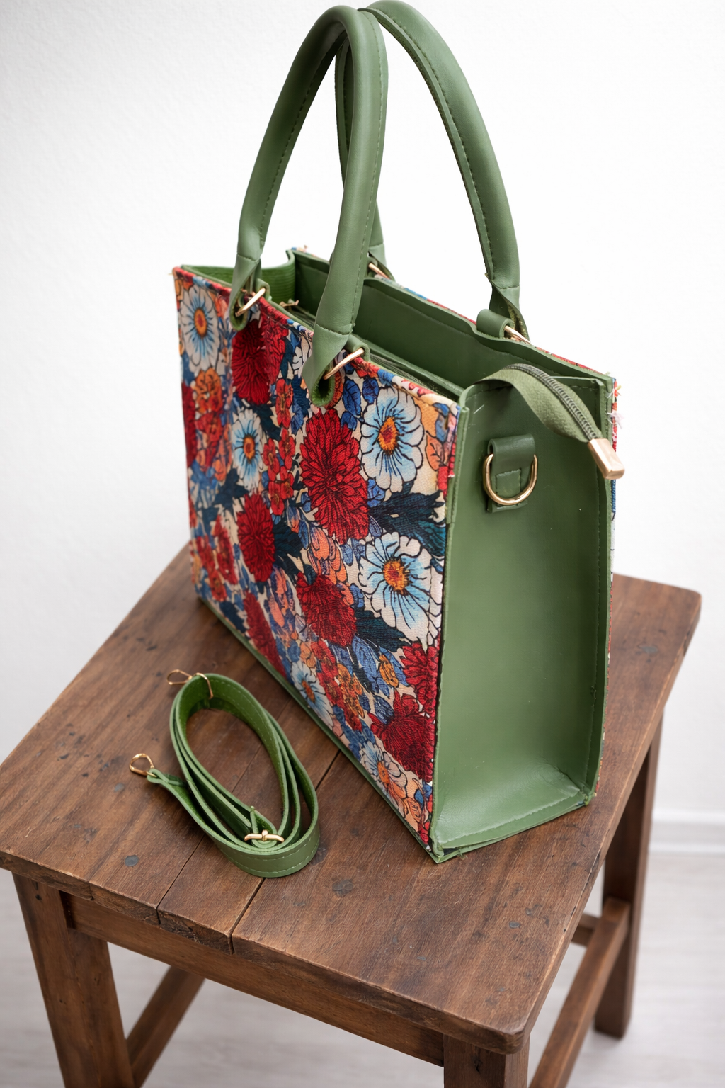 PRINTED CANVAS BAG N21