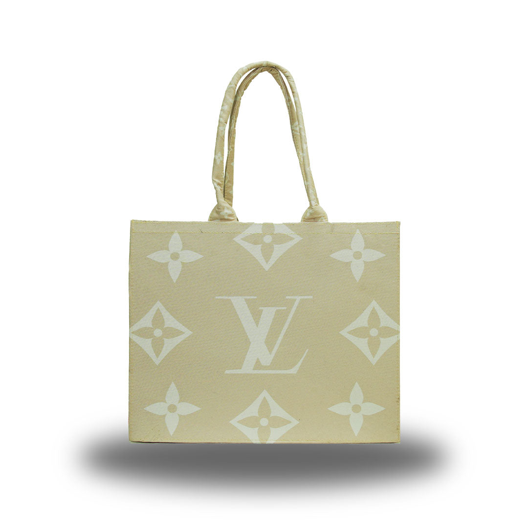 CANVAS PRINTED SHOULDER BAG LARGE CAPACITY