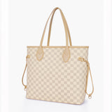 Checkerd Tote