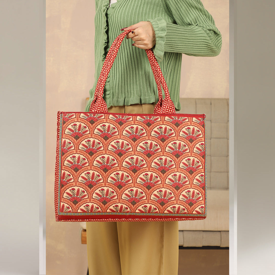 Printed Canvas  Bag C-109