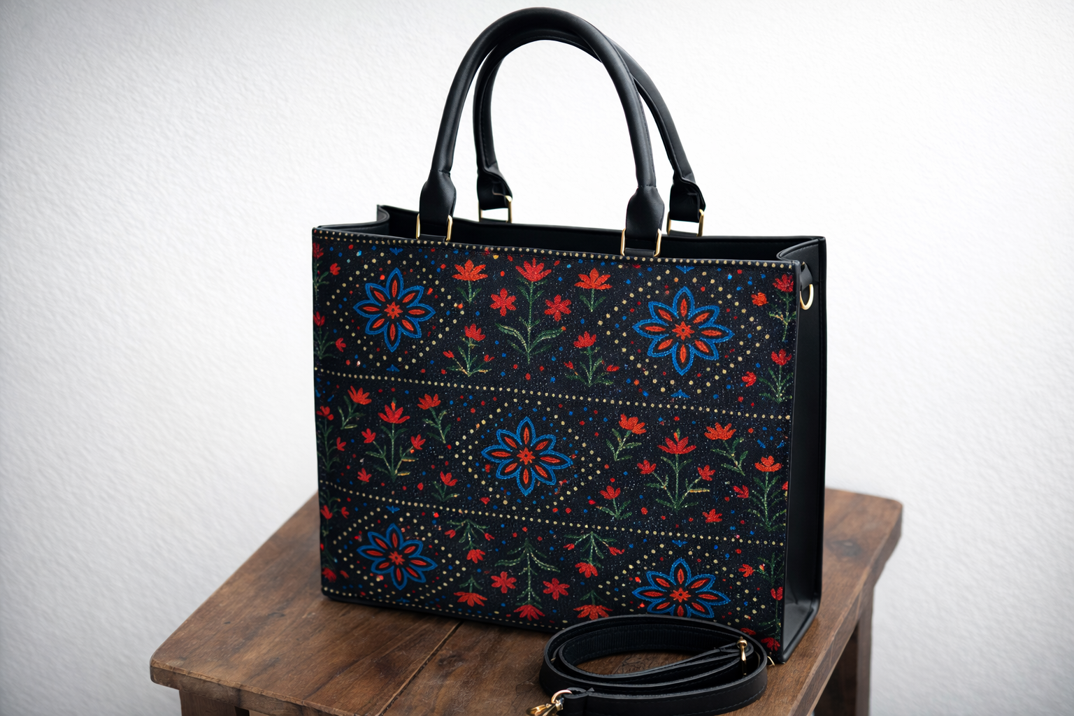 PRINTED CANVAS BAG N19