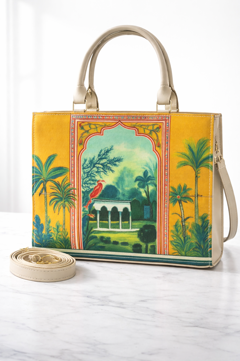 PRINTED CANVAS BAG N18