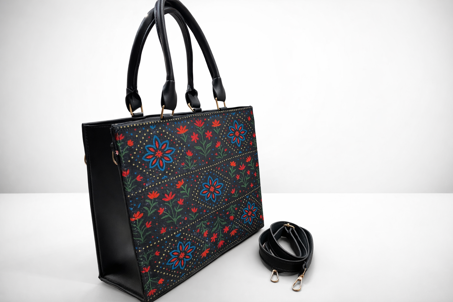 PRINTED CANVAS BAG N19