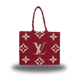 CANVAS PRINTED SHOULDER BAG LARGE CAPACITY